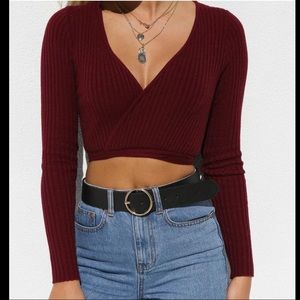 TIGER MIST long sleeve  crop top(used)